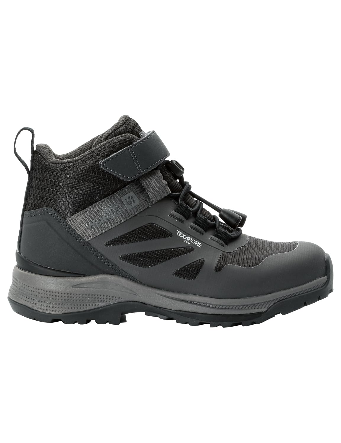 Jack Wolfskin Unisex Children's Villi Hiker Texapore Mid K Walking Shoe, black, 12 UK