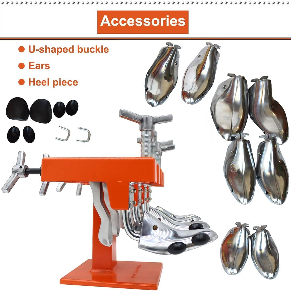 Máquina estiradora de zapatos, máquina de reparación y estiramiento de calzado de aleación de aluminio, ensanchador y expansor de zapatos, ancho y longitud ajustables, para reparación de calzado,