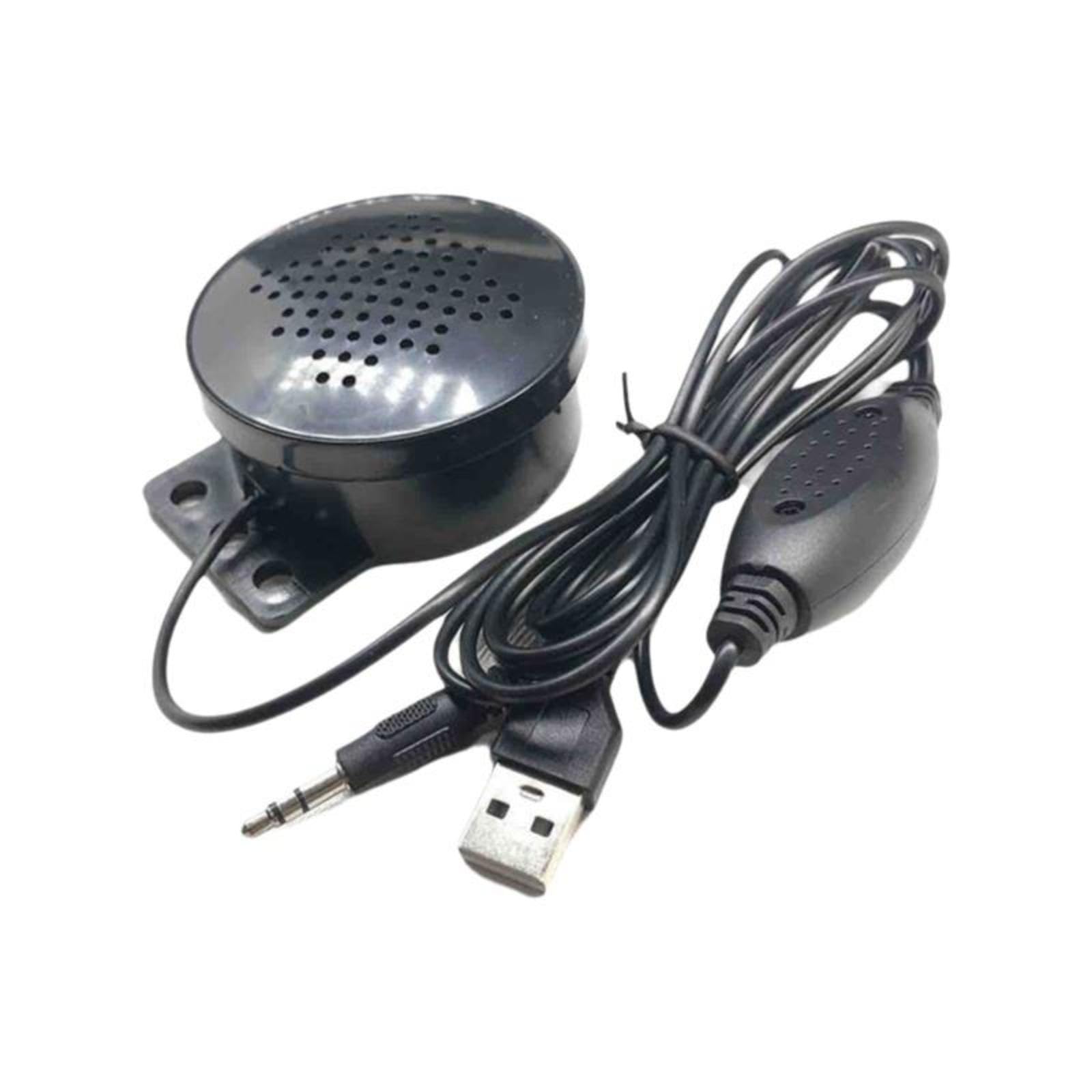 Mini Computer Speakers, Universal Serial Bus Powered, Robust Bass, Portable Desktop Black Round Single Handle-image-40