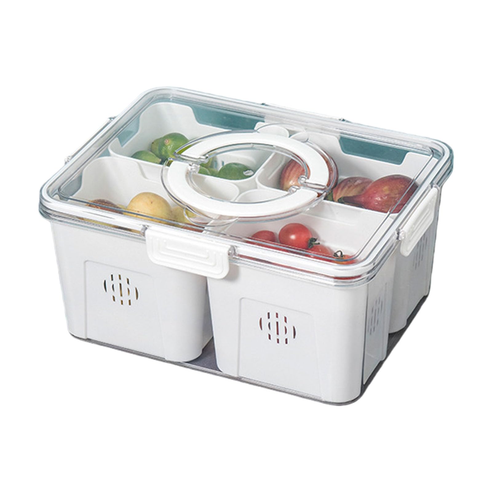 Tsophreniq Easy Maintenances Divided Food Storage Box PET PP Construction for Various Culinary Needs Clear Storage Box