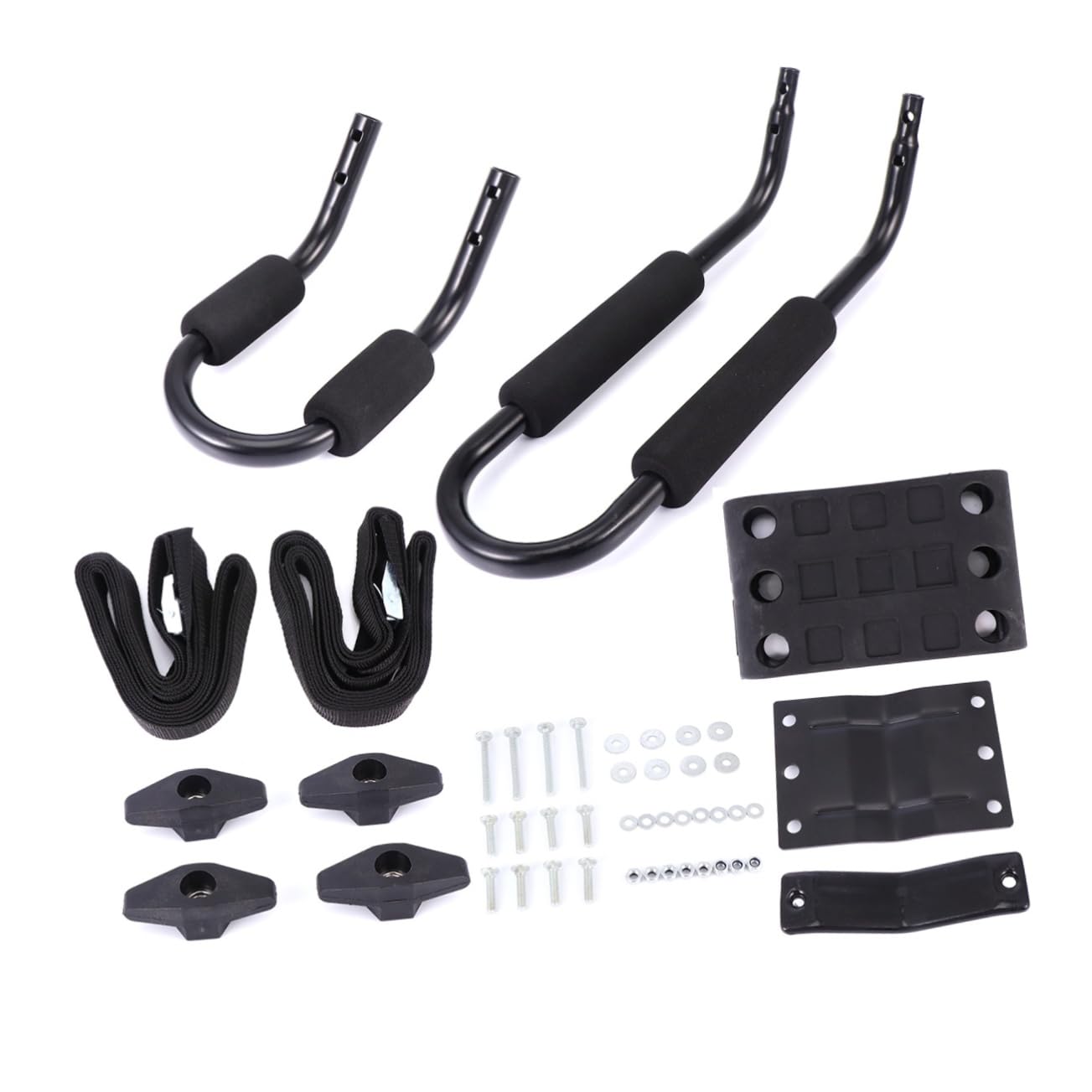 UKCOCO 2piezas Baca de Techo para Kayak y Surf Soporte para Techo de Coche SUV Camión Parabrisas Barra Transversal