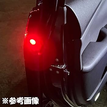Amazon | 6806 2個 トヨタ レクサス クリア/赤色 LED ドア