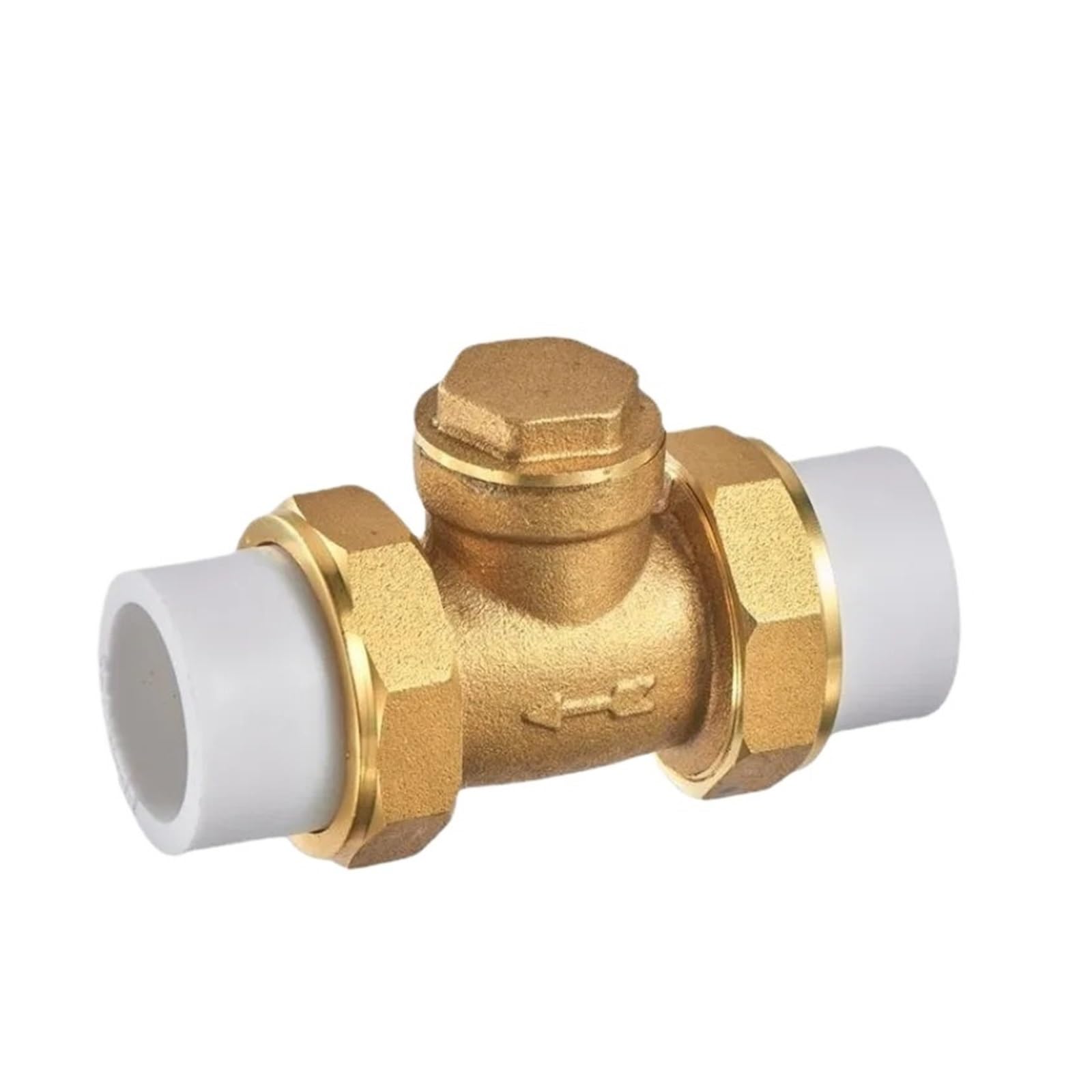 Hjhb1wl Women's One Color 20/25/32/40/50/63Mm Bsp Thread Brass Swing Check Valve Double Movable Joints One Way Non-Return Valve For Water(32Mm)