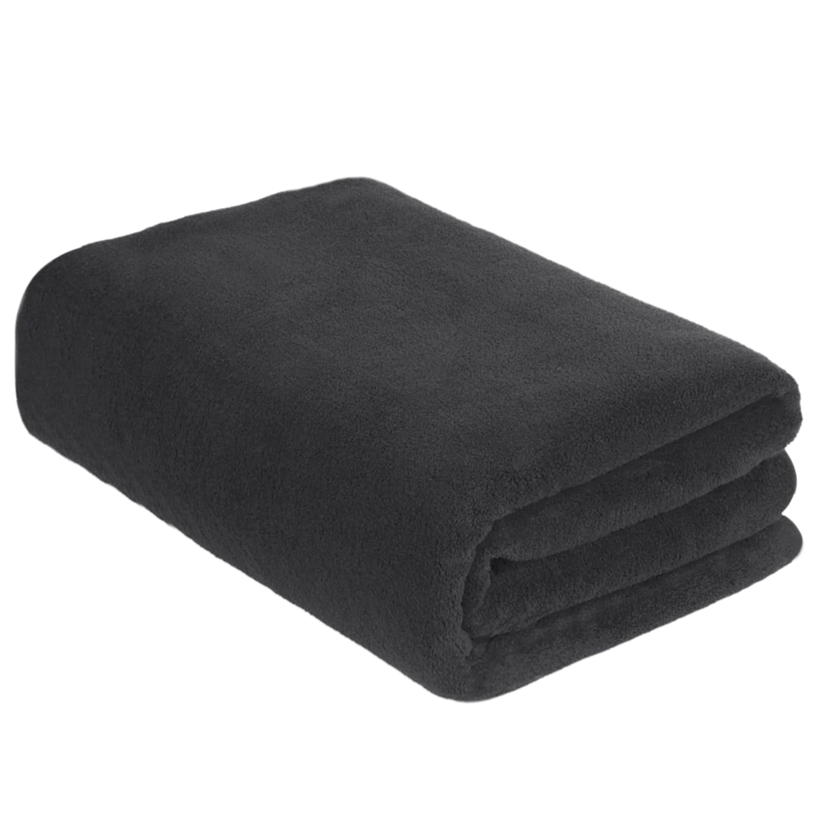 KinHwa Asciugamano da bagno in microfibra grande XXL 100 x 200 cm, ad asciugatura rapida e privo di pelucchi, telo da doccia, teli da sauna, morbido e assorbente, asciugamani, colore: nero