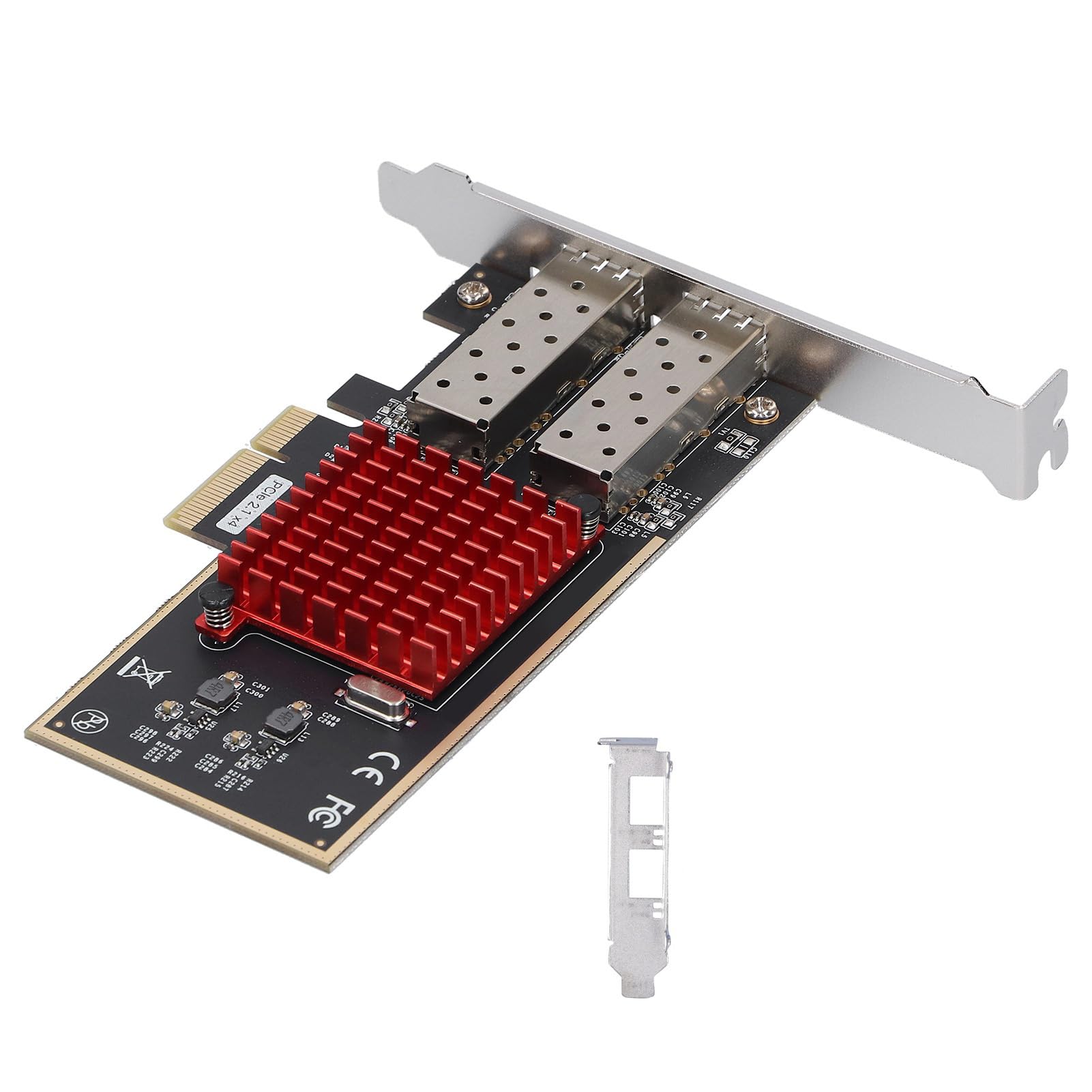 Scheda di Rete per Server in Fibra Ottica PCI Express a Doppia Porta per Computer Desktop con Chip I350 e Porte SFP