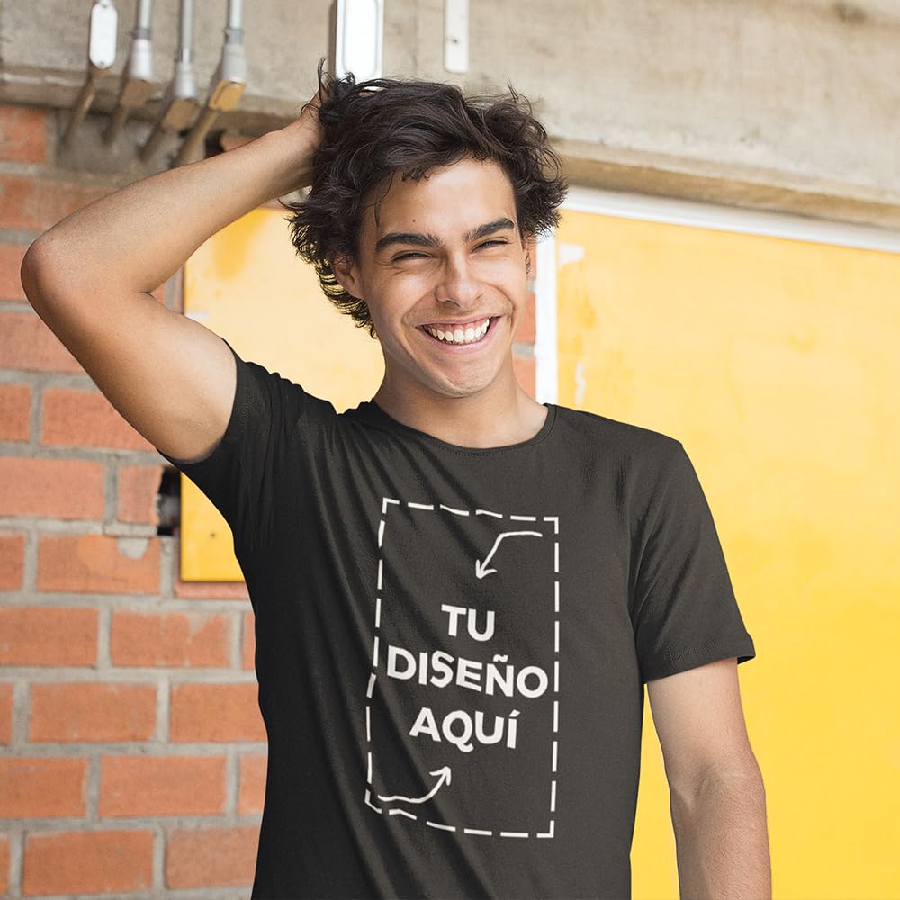 latostadora Camiseta Hombre Mujer Personalizada - Camisetas Personalizadas Hombres - Camisetas para Personalizar 2 Caras - Camiseta Personalizable por Delante y Detras - Regalos Personalizados