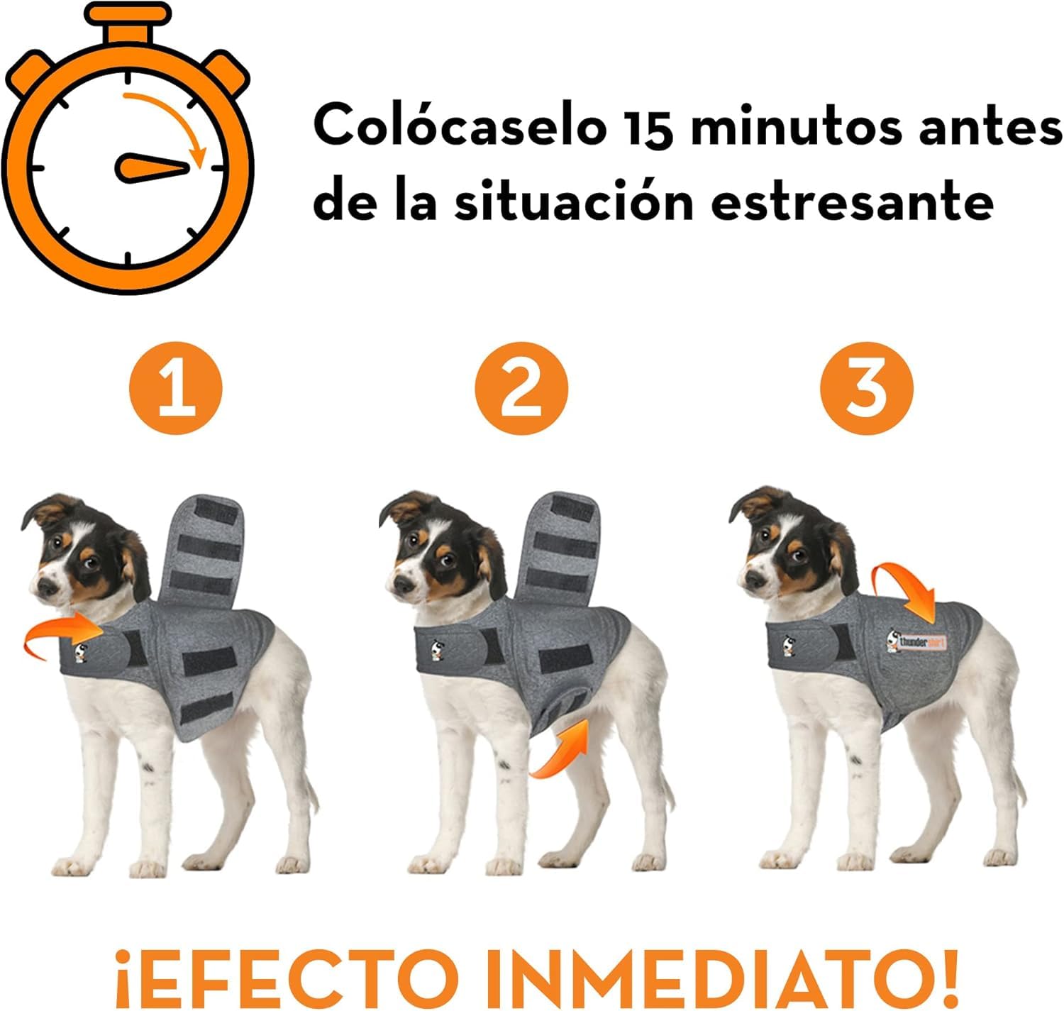 THUNDERSHIRT Pack Antiestrés para Perros S + ADAPTIL Transport Spray 60ml - Chaleco Relajante + Spray Antiestrés - Ideal para Ansiedad por Separación, Miedo a los Ruidos, Tormentas y Viajes