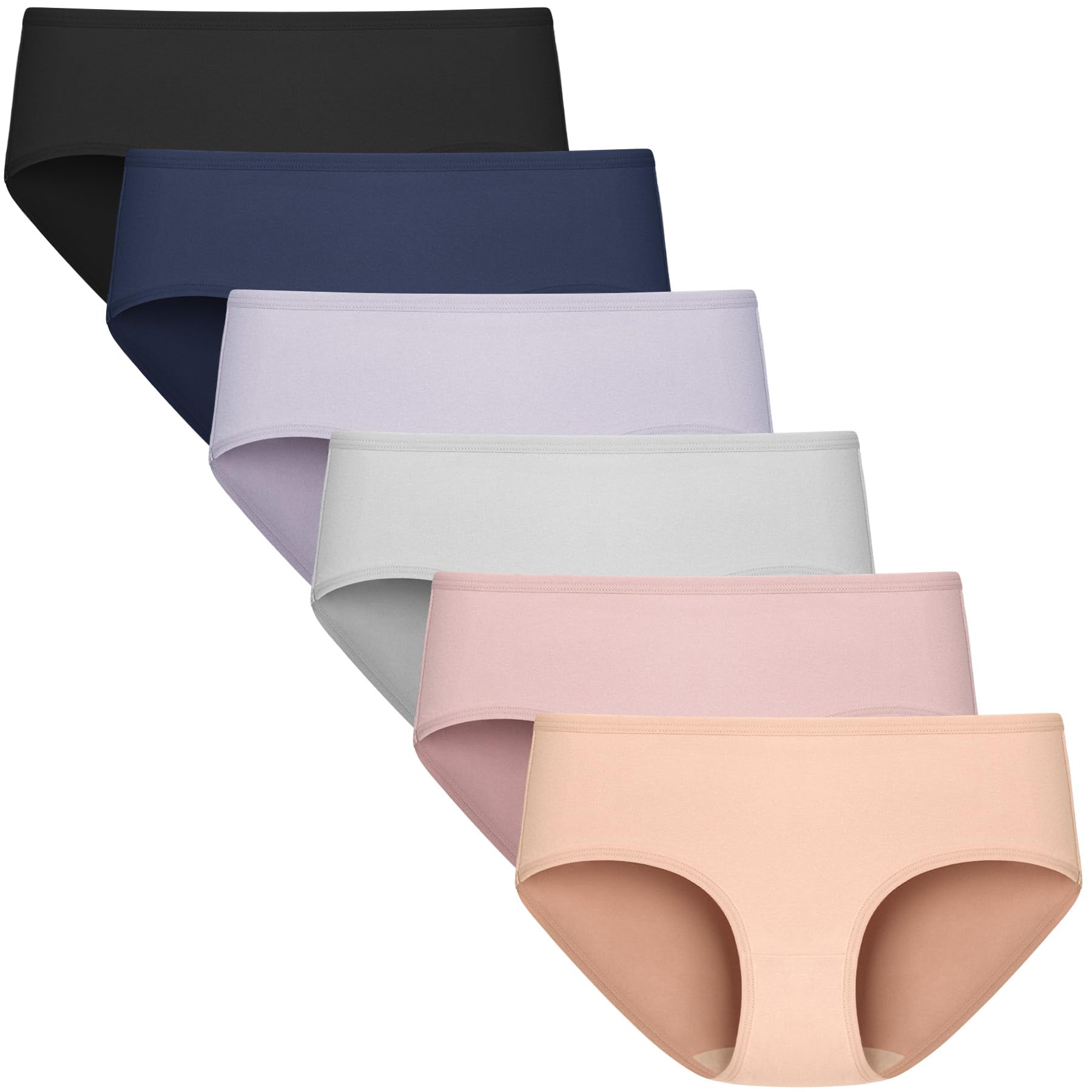 POPKOK Teen Girls Underwear Cotton Brief Panties 6 pack