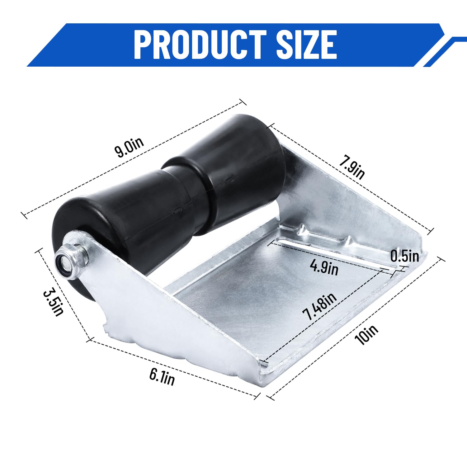 Amazon.co.jp: Venussar ボートトレーラーローラー ブラケット付き 10