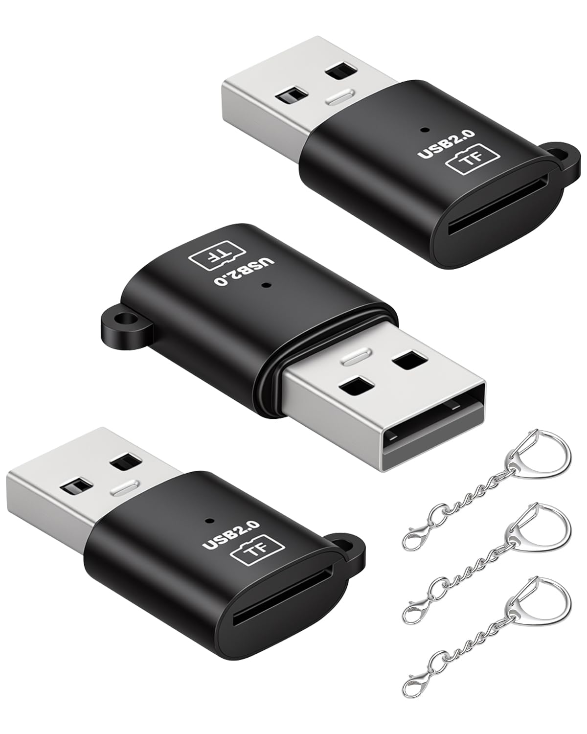 RIIEYOCA Micro SD Card Reader,SD Card Reader to USB A,USB A to TF-Card Reader Compatible…