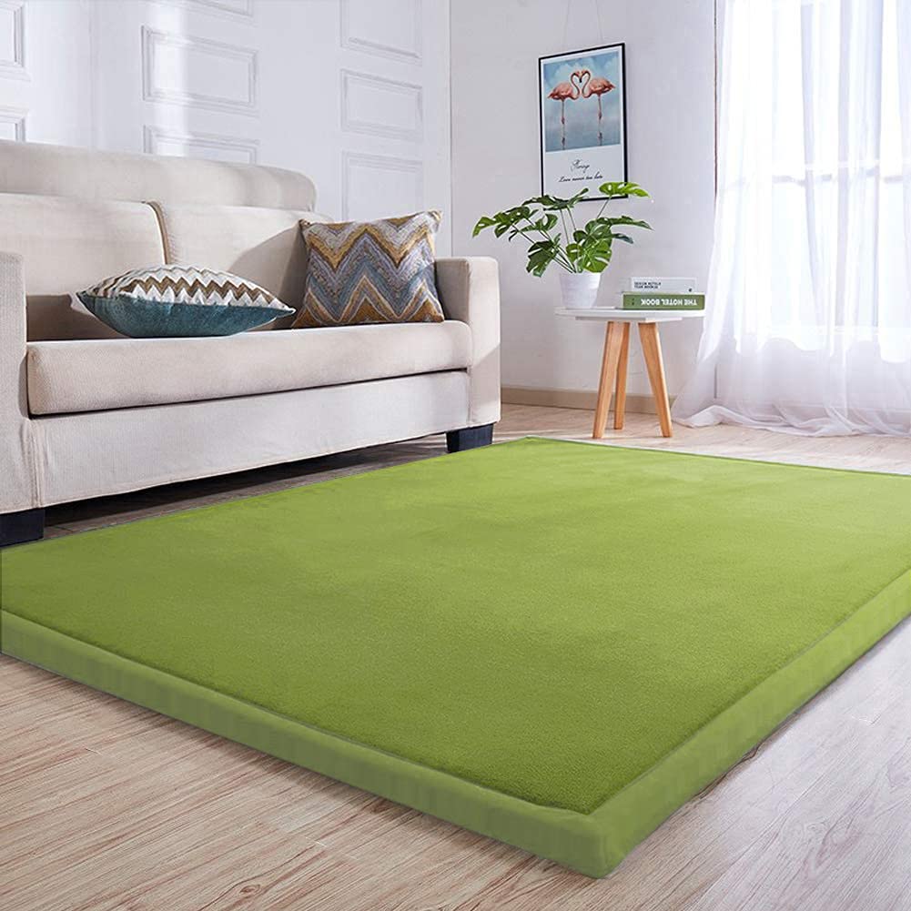 Loartee Samtmatte Teppich Matte,Kinderteppich Krabbeldecke Groß,3cm Dick Krabbelteppich,Gymnastik Teppich,für Baby,Kinderzimmer,Schlafzimmern