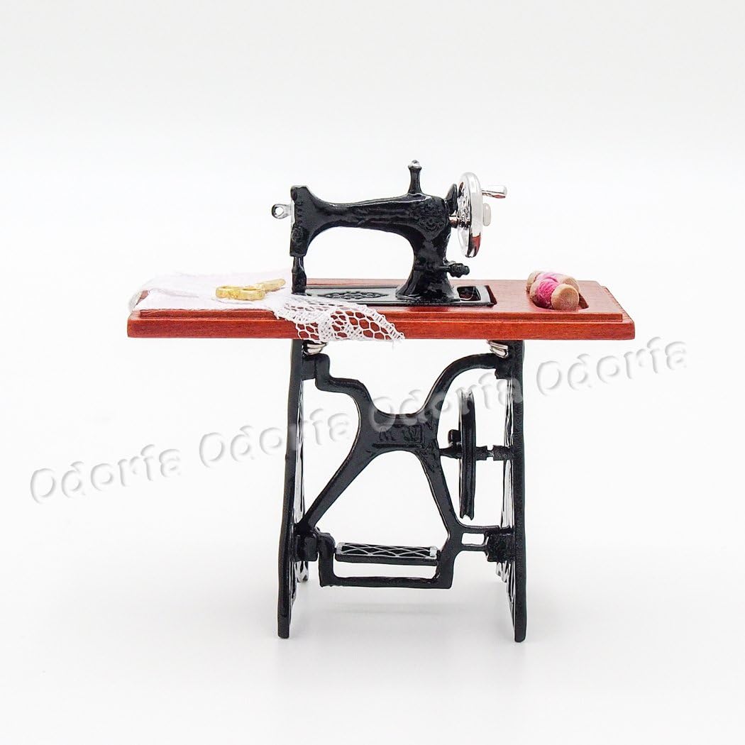 Amazon.es: Odoria 1/12 Miniatura Máquina de Coser Vendimia ...