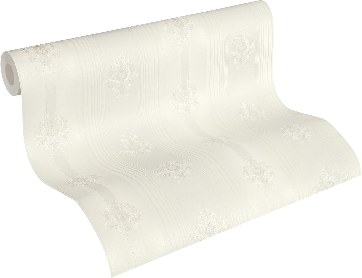 Carta Da Parati A.S. Creation Secret Garden - Stile Barocco Con Ornamenti, Blu/Bruno/Metallic, 10.05x0.53m - Foto 11