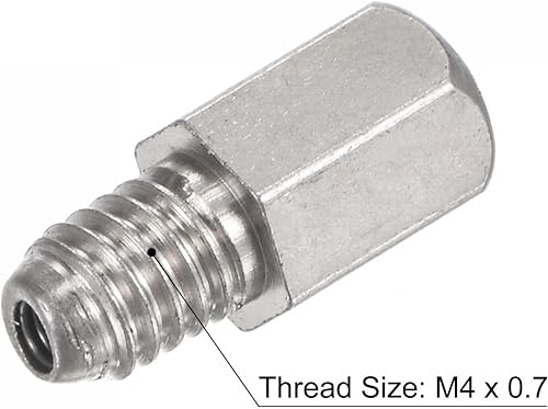 Miniatura 9 de uxcell Engrase recta de latón M3 x 0.020 in rosca hidráulica accesorios de montaje de grasa, 5 unids