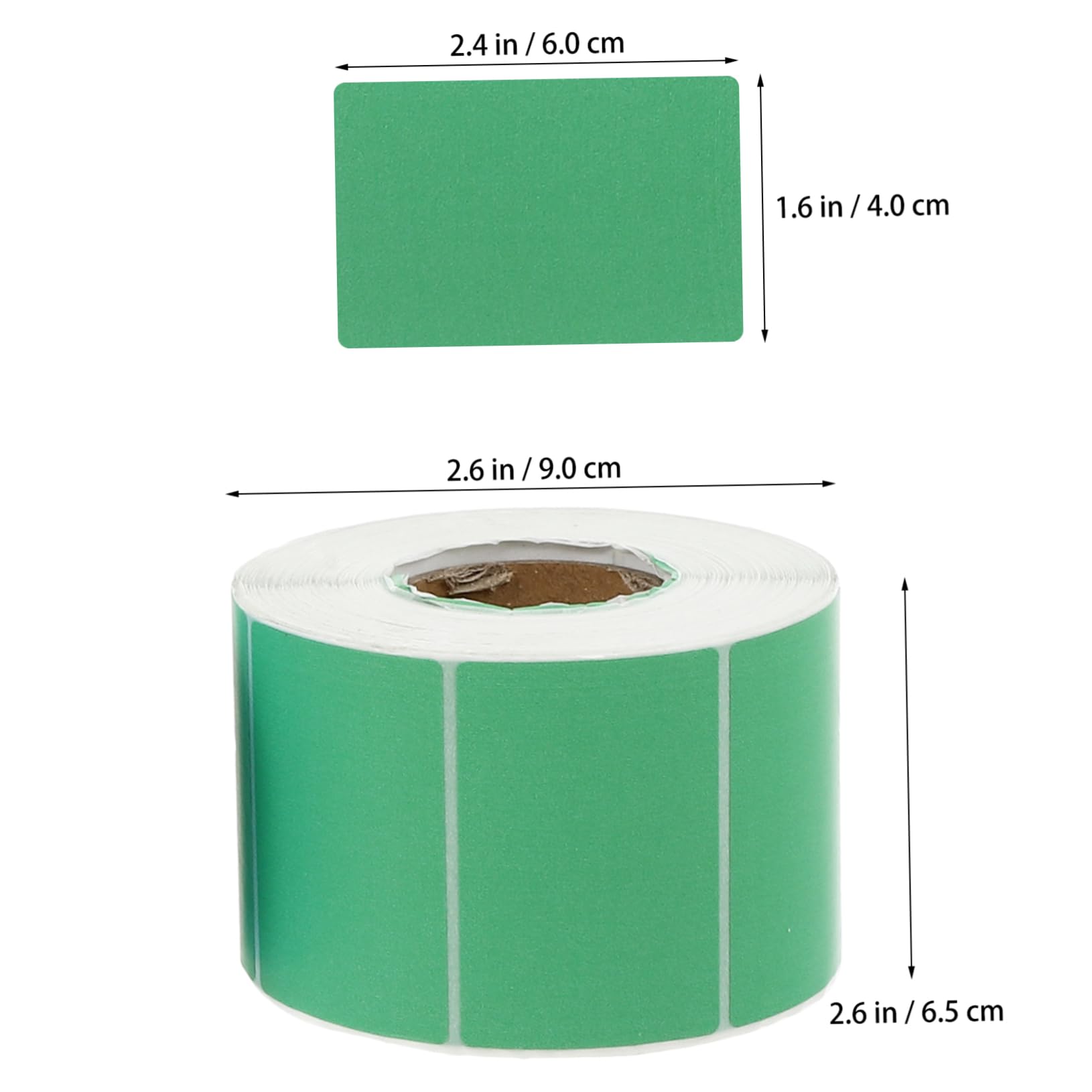 DOITOOL 4 Etichette Adesive Termiche Colorate Impermeabili e Facili per Domestico e Ufficio