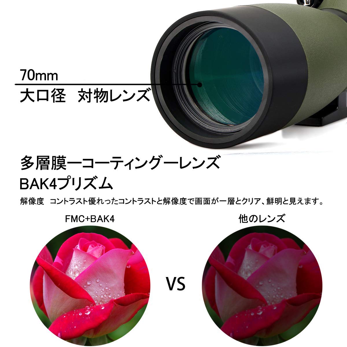 【美品】SVBONY SV17 25-75X70MM Svbony SV17 25-75x70mm Straight Svbony Spotting Scope for