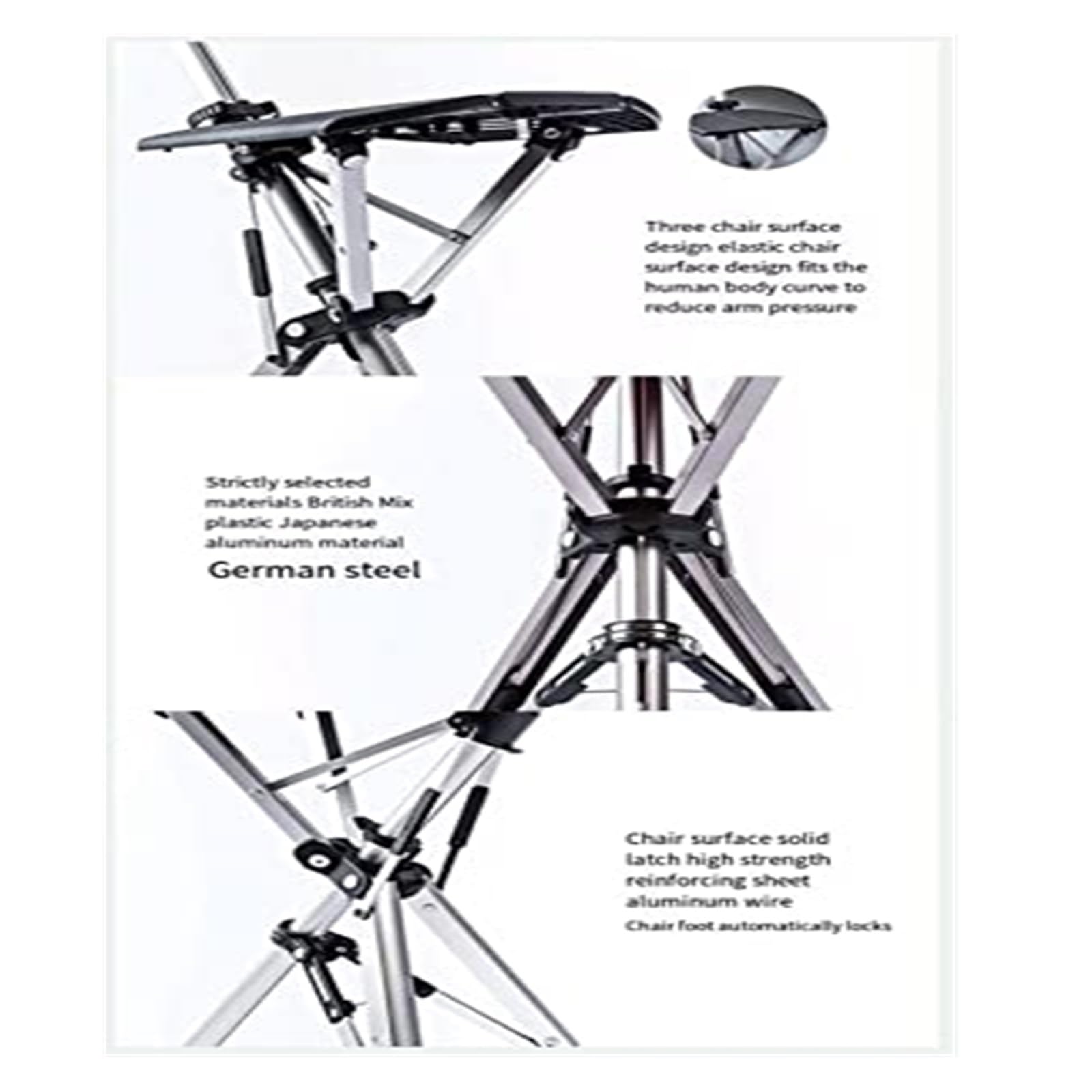 Składane siedzisko kijki do chodzenia – przenośny stołek trzcinowy dla seniorów, trwała pomoc w poruszaniu się o regulowanej wysokości