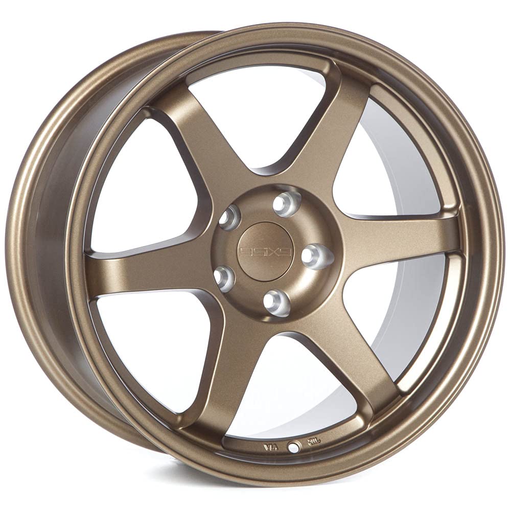 9SIX9 SIX-1 18 Inch TE37 Style Wheels Matte Bronze 5x114.3 Bolt Pattern, 18x10, 20mm Offset, 73.1 Bo