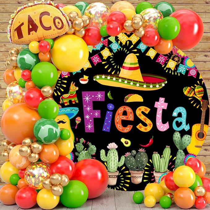 Fondo redondo Renaiss 7x7ft Disco Fiesta miniatura 3