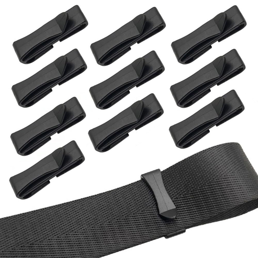 [GLOWZEN] ベルトクリップ リュック ベルトストッパー 32mm 10個セット リュック 紐 留め具