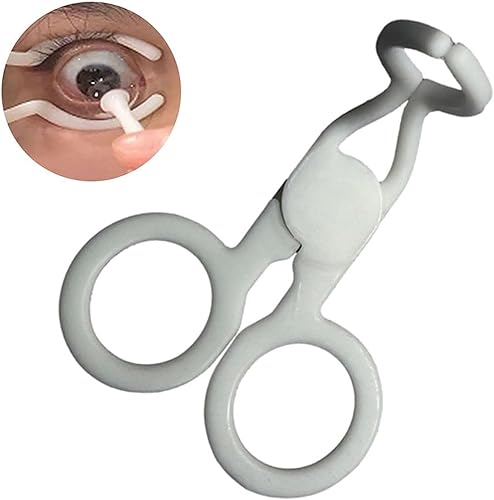 Miniatura 7 de Jowxsx Herramienta aplicadora de lentes de contacto blanco, lentes de contacto, herramientas de inserción para mayor comodidad y precisión, para