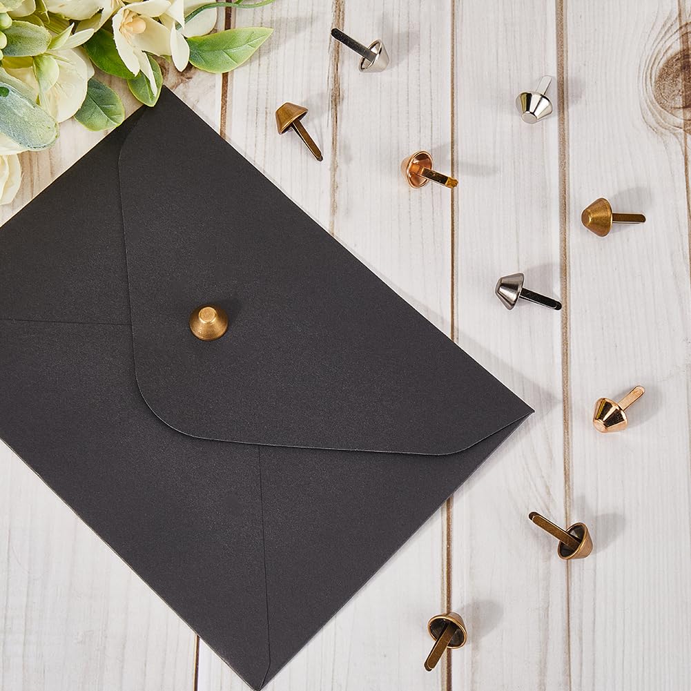 100 Rivetti Metallici A Fungo - 4 Colori Per Lavorazione Pelle E Borse - Foto 4