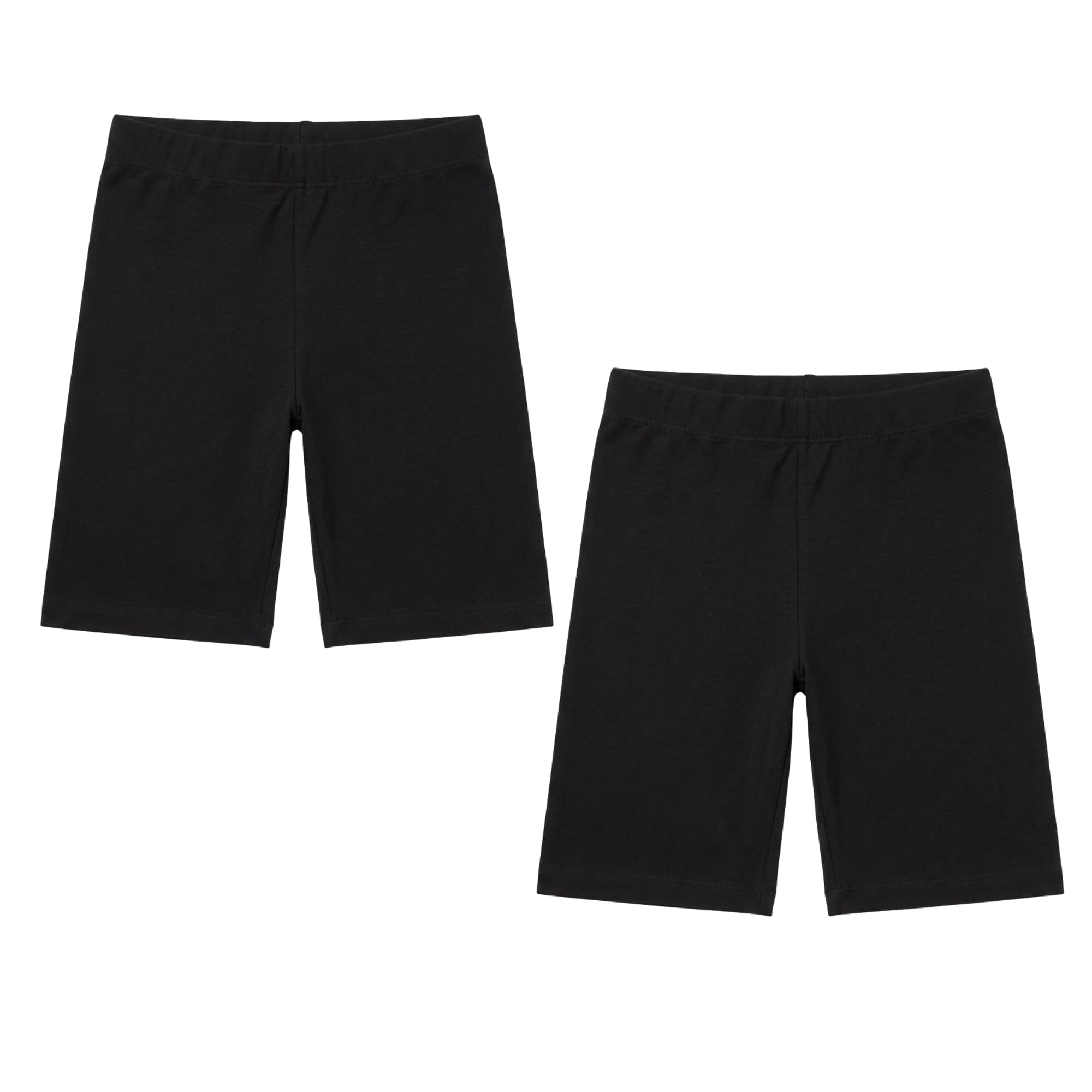 Joe & Joe Kids Premium Cycling Shorts for Girls | Soft Cotton Lycra | Pack of 2 Kids Inner, Yoga & Sports, Girls Inner Tights for School Uniform.(2-3 Years) Black