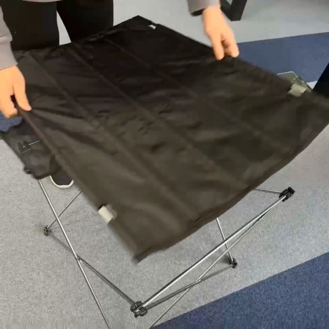 Amazon.co.jp: アウトドアテーブル 黒 ソロキャンプ ロール式