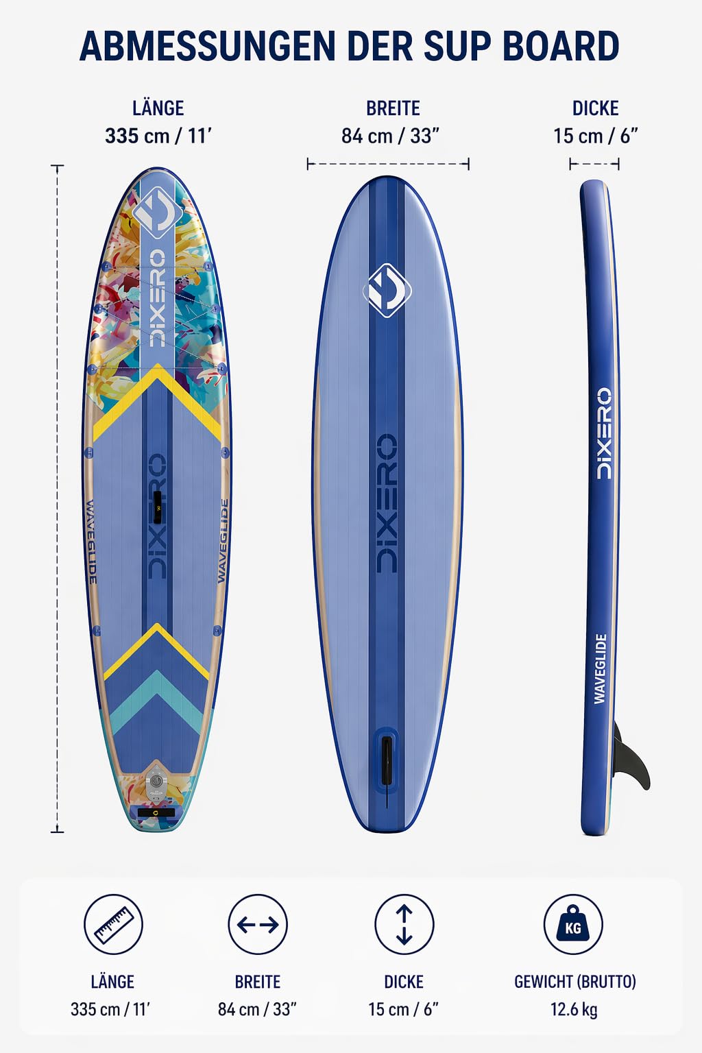 COIL SUP Board – nadmuchiwana deska SUP – kompletny zestaw – wodoszczelny pokrowiec na telefon komórkowy – stabilny, lekki, z wiosłem, z pompką, akcesoria