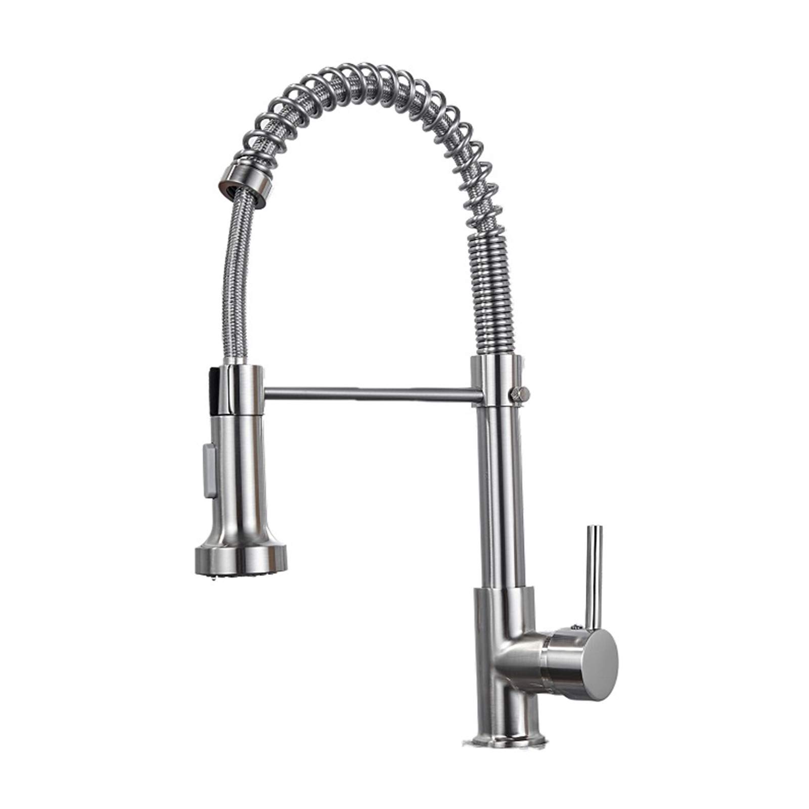 Robinet de cuisine avec pulvérisateur double mode et rotation à 360°
