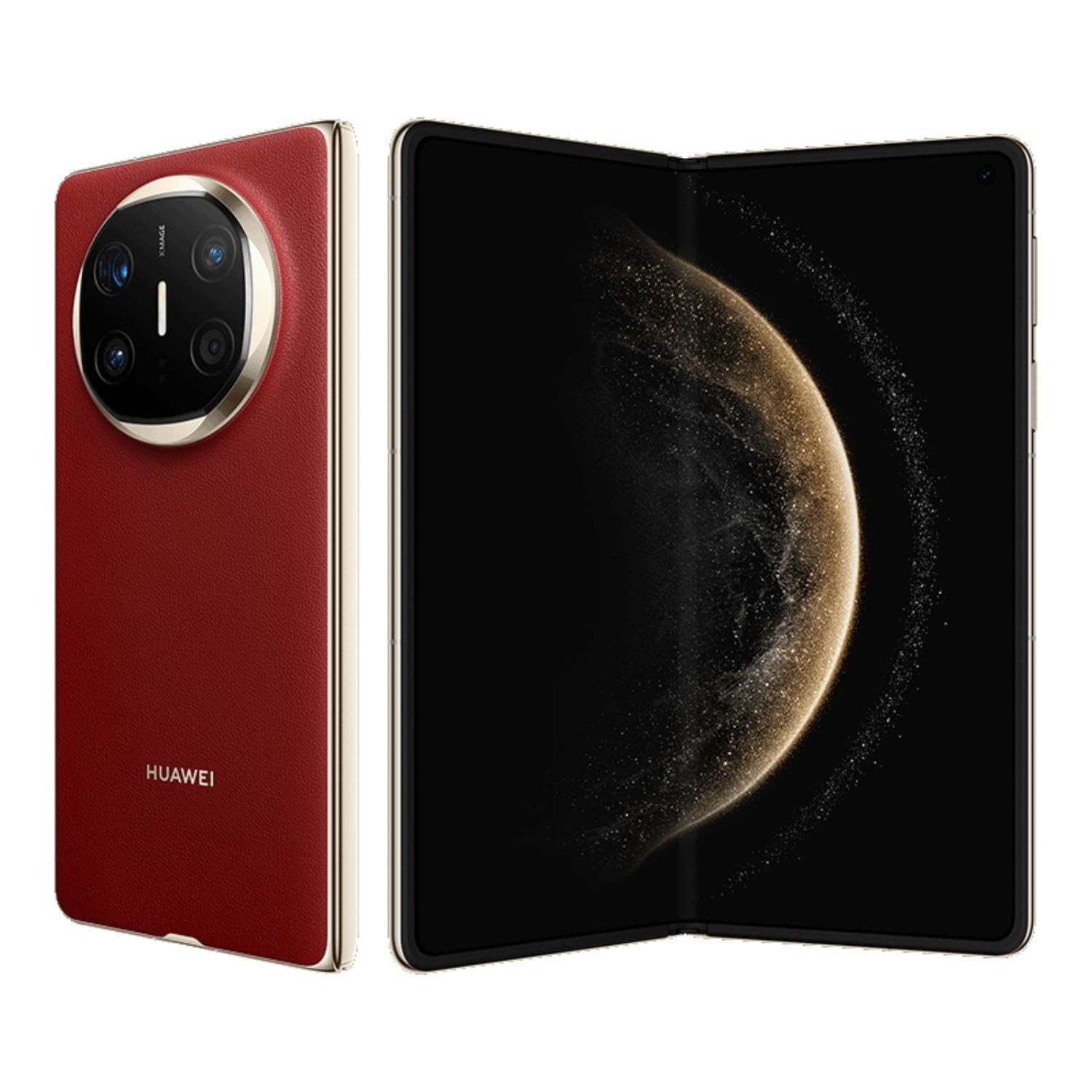HUAWEI Mate X6 Foldable Smartphone + GT4 Titanium + 6-Months Huawei Care+, 12+512, Ultra Slim & Durable, Ultra Chroma Camera, Kunlun Glass 2nd Gen, HUAWEI X-True Display, Live-Multitask, Nebula Red