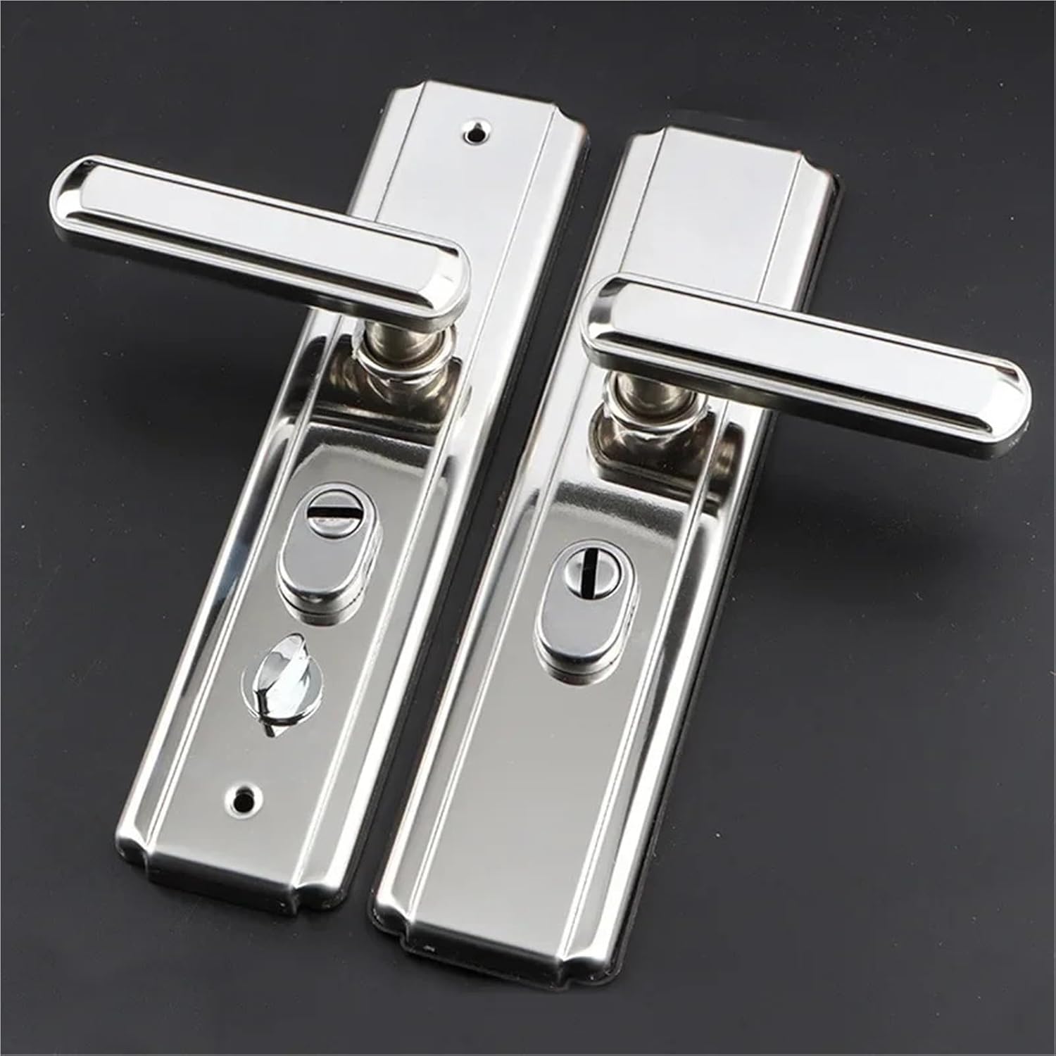 304 Stainless Steel Door Handle Panel Lock 1Pcs