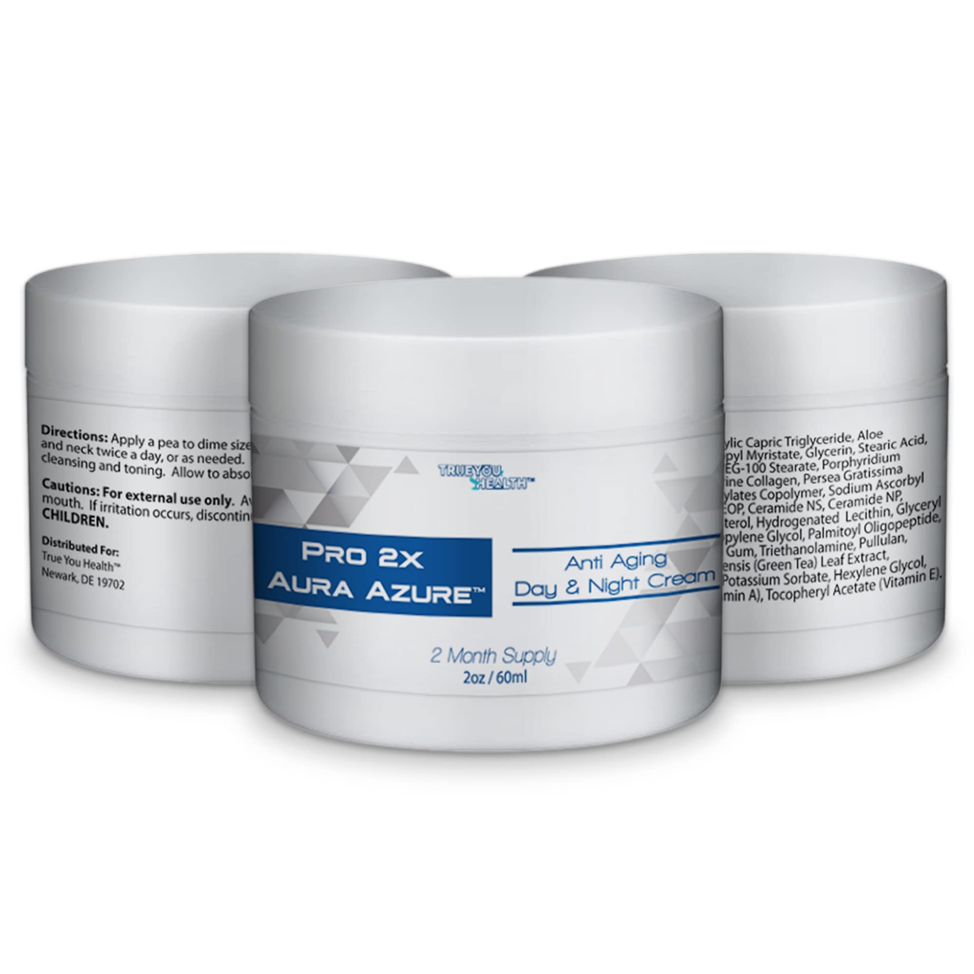 Amazon.com: Pro 2x Aura Azure Cream - Anti Aging Day & Night Cream