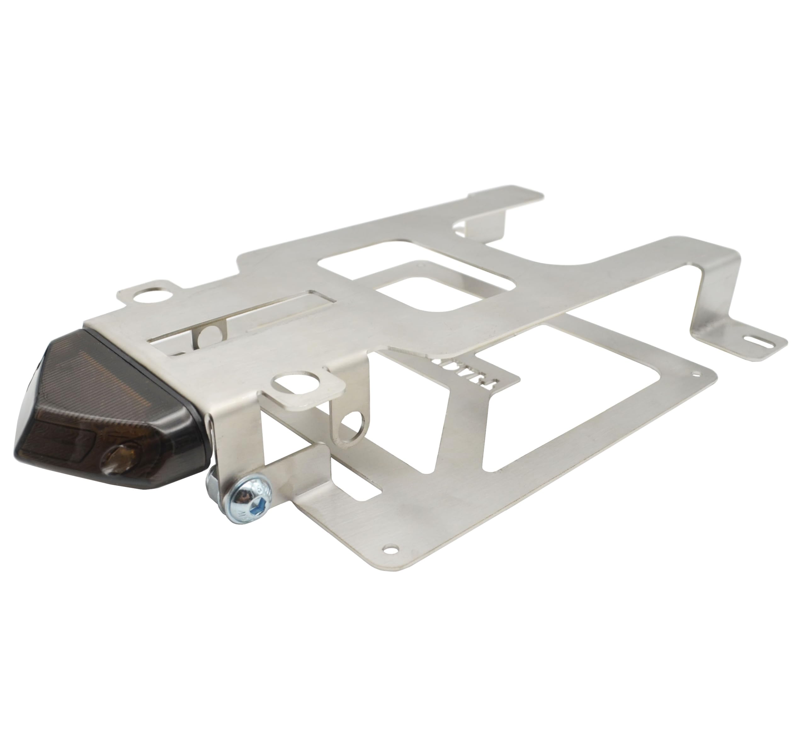 Generico Portatarga Pieghevole per KTM EXC 2008-2011 (Senza Verniciatura Faretto Nero)