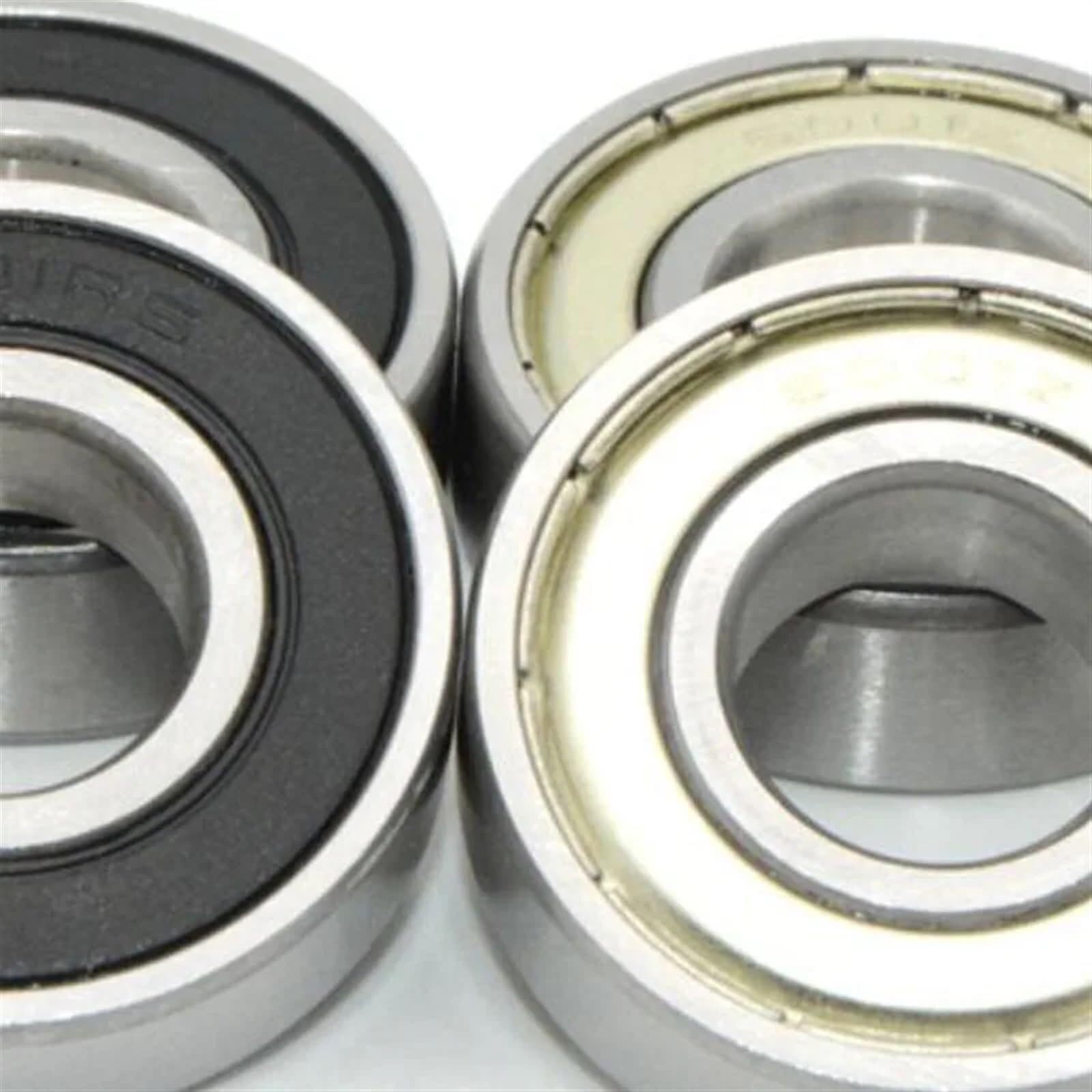 6204Z ZZ RS 2RS 20x47x14mm 6204-2RS roulement à billes gorge profonde, fente pression, roulements résistants la chaleur,Durabilité améliorée(4PCS,6204ZZ)