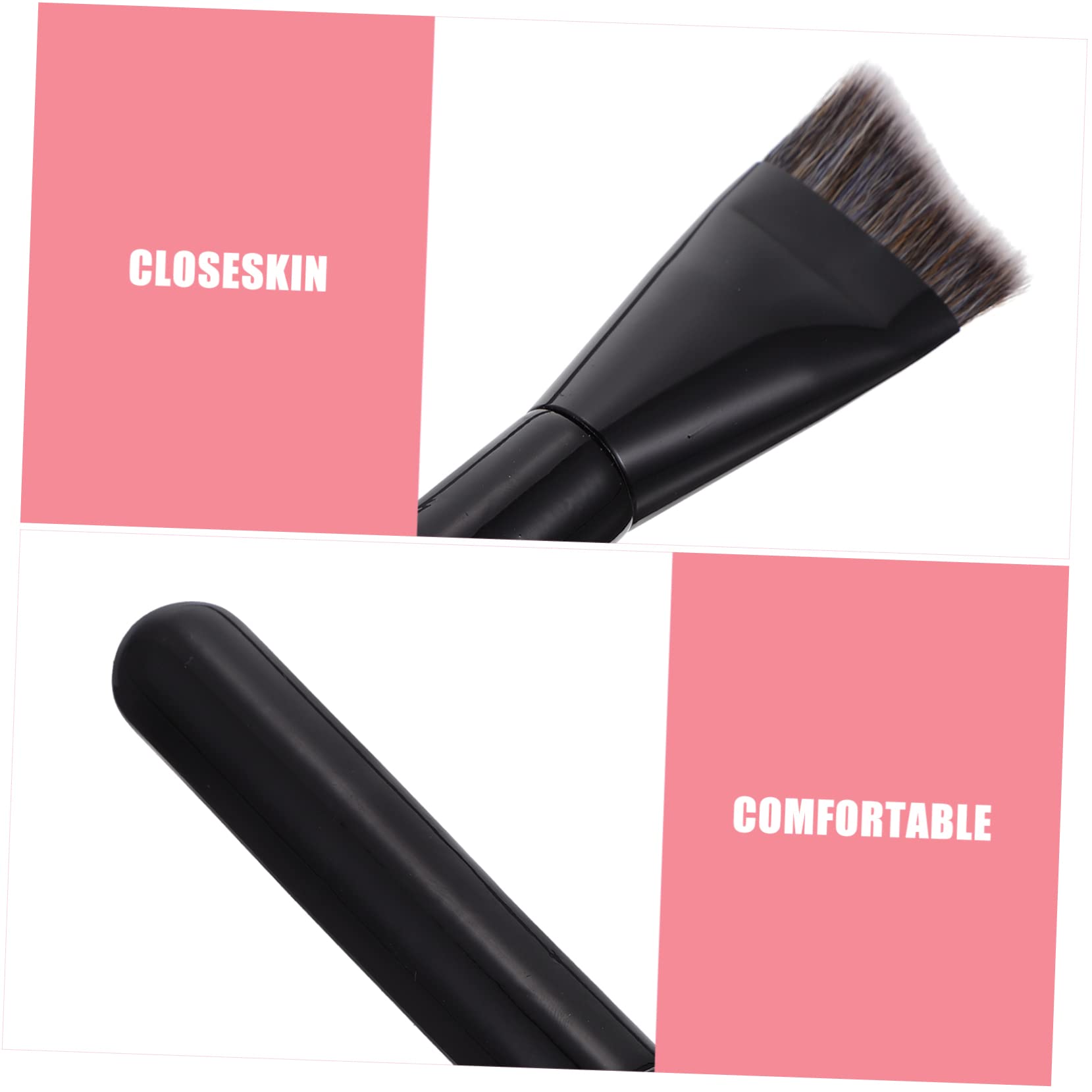 VICASKY Makeup Brush Foundation Black Makeup Brushes Contouring Eye Shadow Applicator for Face