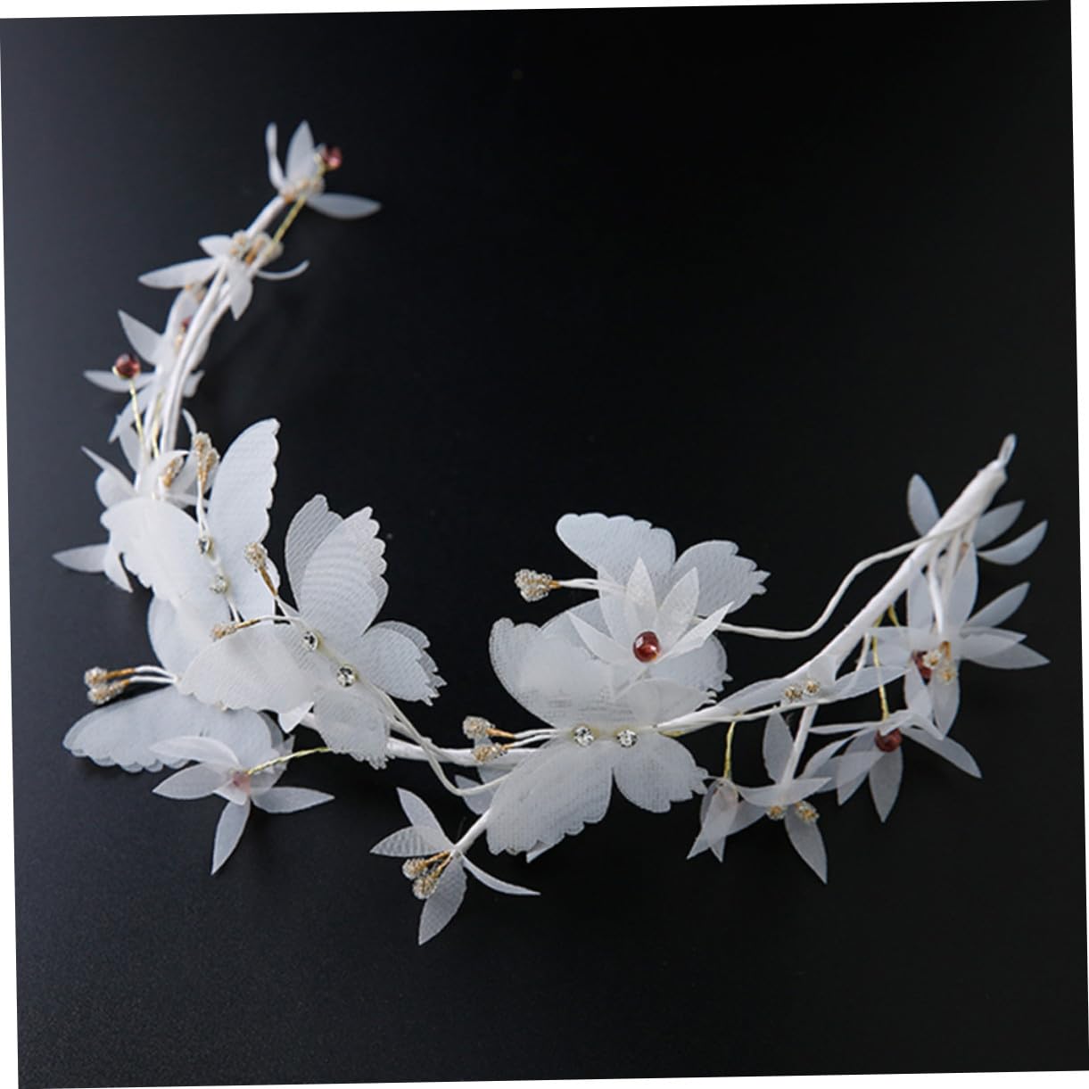 VICASKY 3 Pezzi Cerchietto Bianco per Sposa e Damigelle Fascia Raffinato per Matrimonio e Banchetto Accessorio Femminile Chic e
