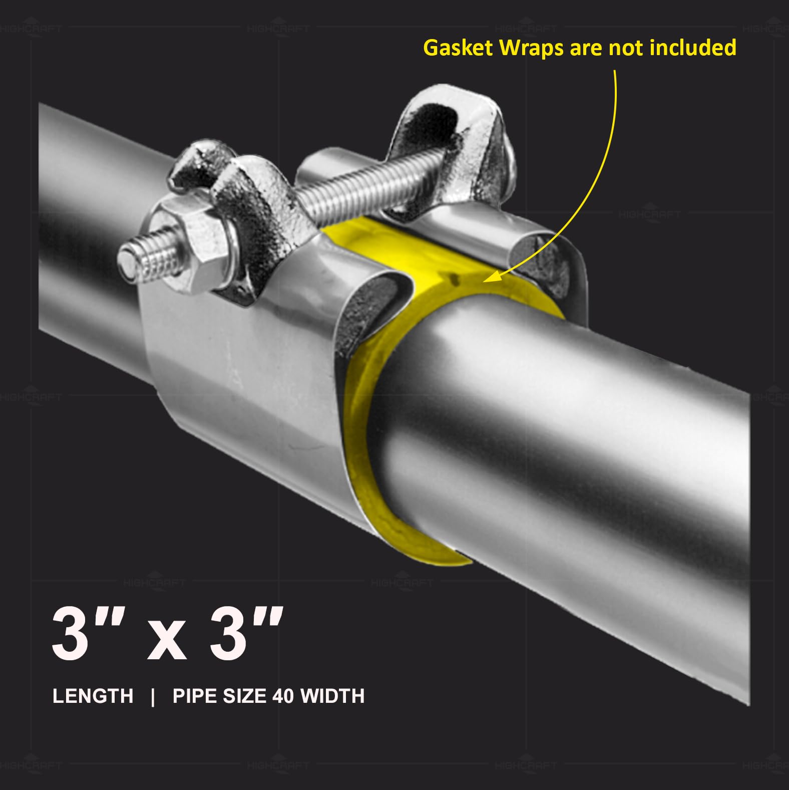 Stainless Steel Pipe Repair Clamp – 1/2" X 3" Leak Fix For Water & Copper Pipes