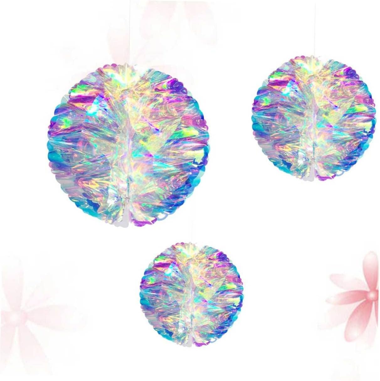 FELTECHELECTR 9pcs Colorful Honeycomb Hanging Decoration Versatile Party Supplies for Weddings Birthdays Festivals and Events and Reusable Decor