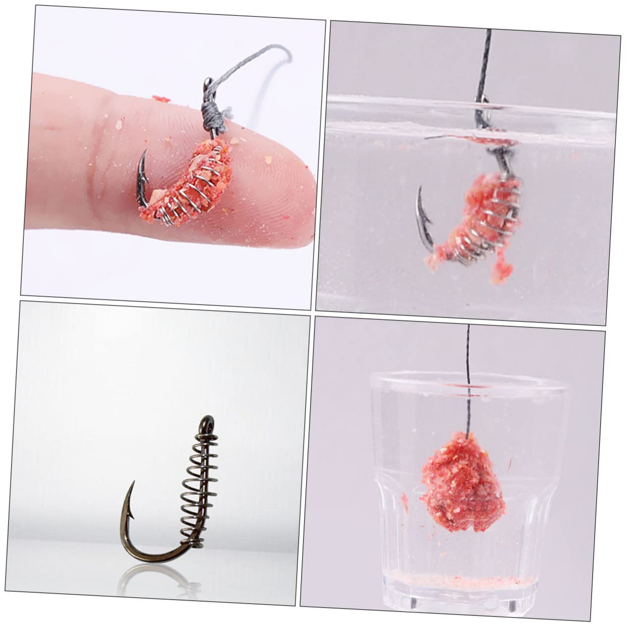 Gogogmee Spring Fishing Hooks Set 10Pcs High-Grade Steel Portable Fish Hooks with Strong Corrosion Resistance for River and Carp Fishing Bait - Image 4