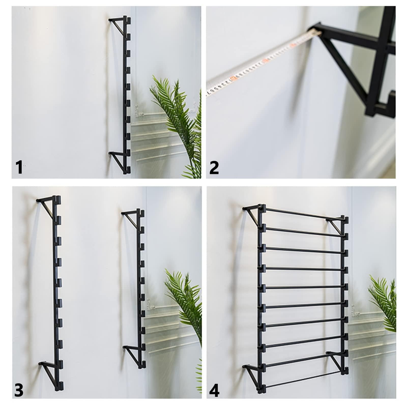 Estante de exhibición montado en la pared, organizador multiusos para corbatas, bufandas, cintas, solución de almacenamiento al por menor que ahorra espacio