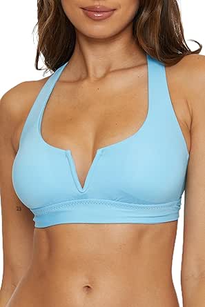 Becca Color Code Reversible Triangle Bikini Top In Blue - View #3