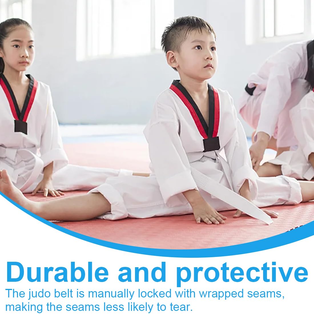XPEX 260cm judo karate deportes artes marciales cinturón taekwondo profesional aikido cinturón de tela gruesa niños adultos artes marciales karate