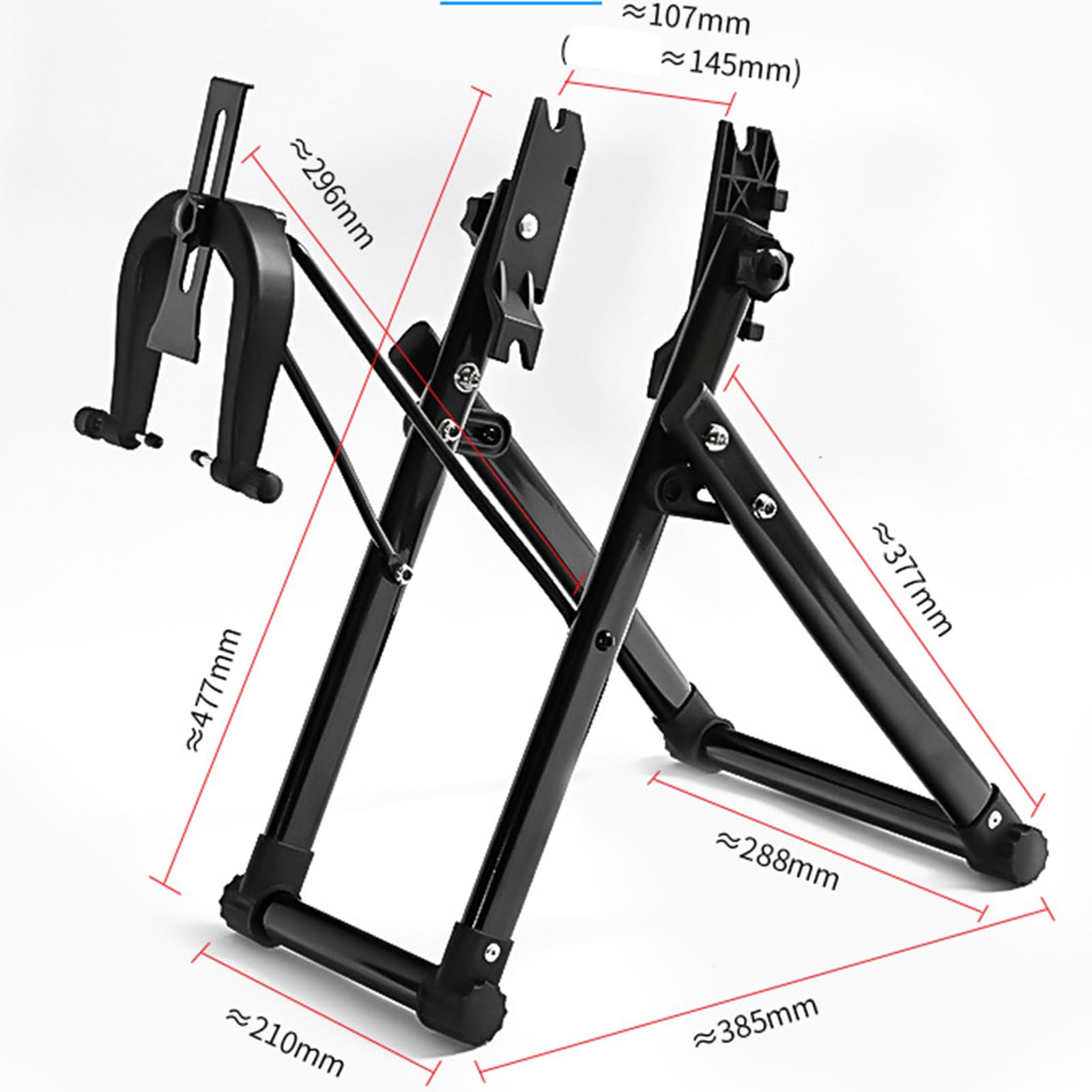 Support de réglage de jante de vélo pliable, support de correction de roue, outil de réparation de vélo, support de réparation de support de correction de roue, pliable, adapté à un usage domestique