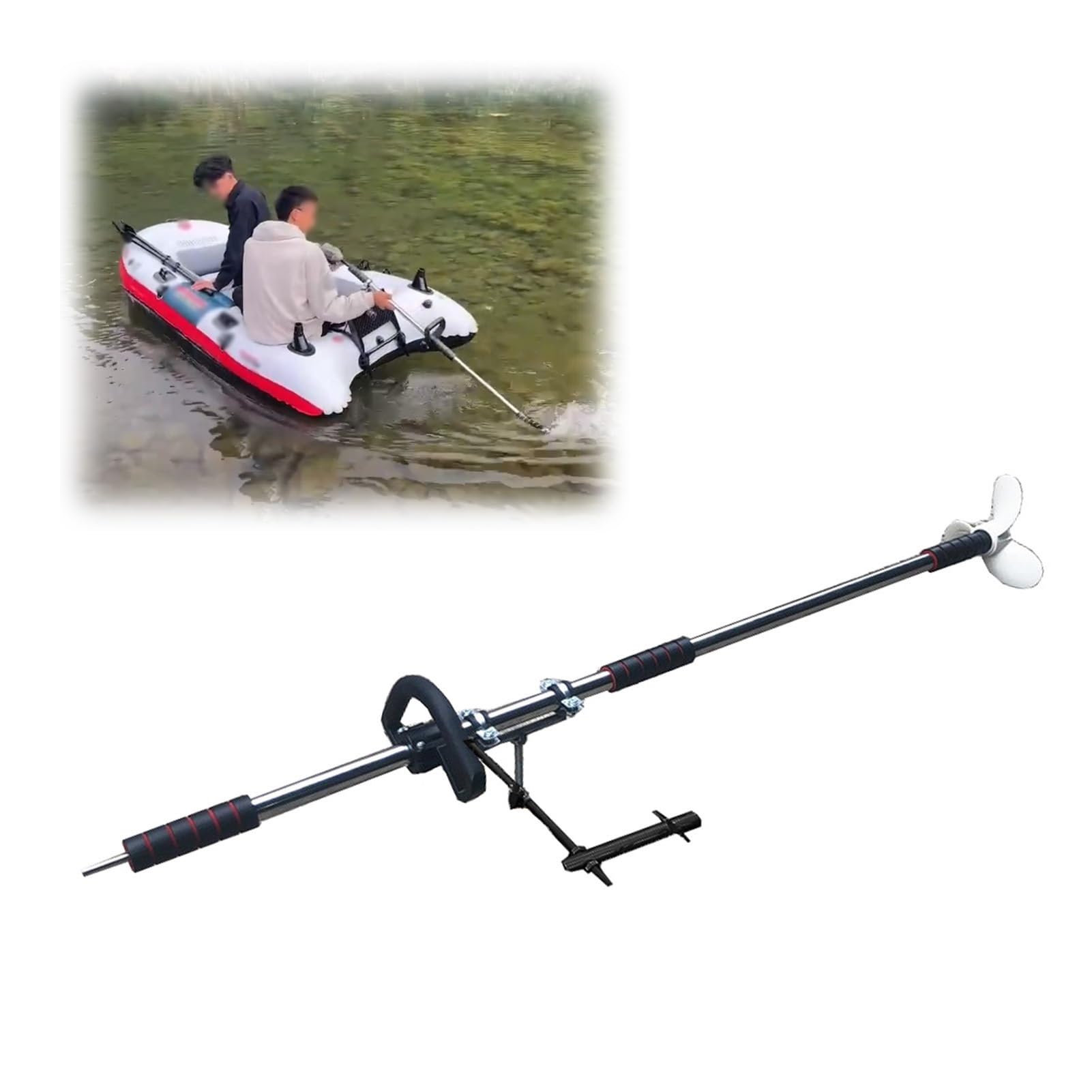 Moteur de pêche à la traîne d'urgence avec kit d'hélice pour kayak