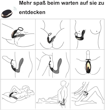 Vibrador anal de próstata con anillo para el pene, Treediride ...