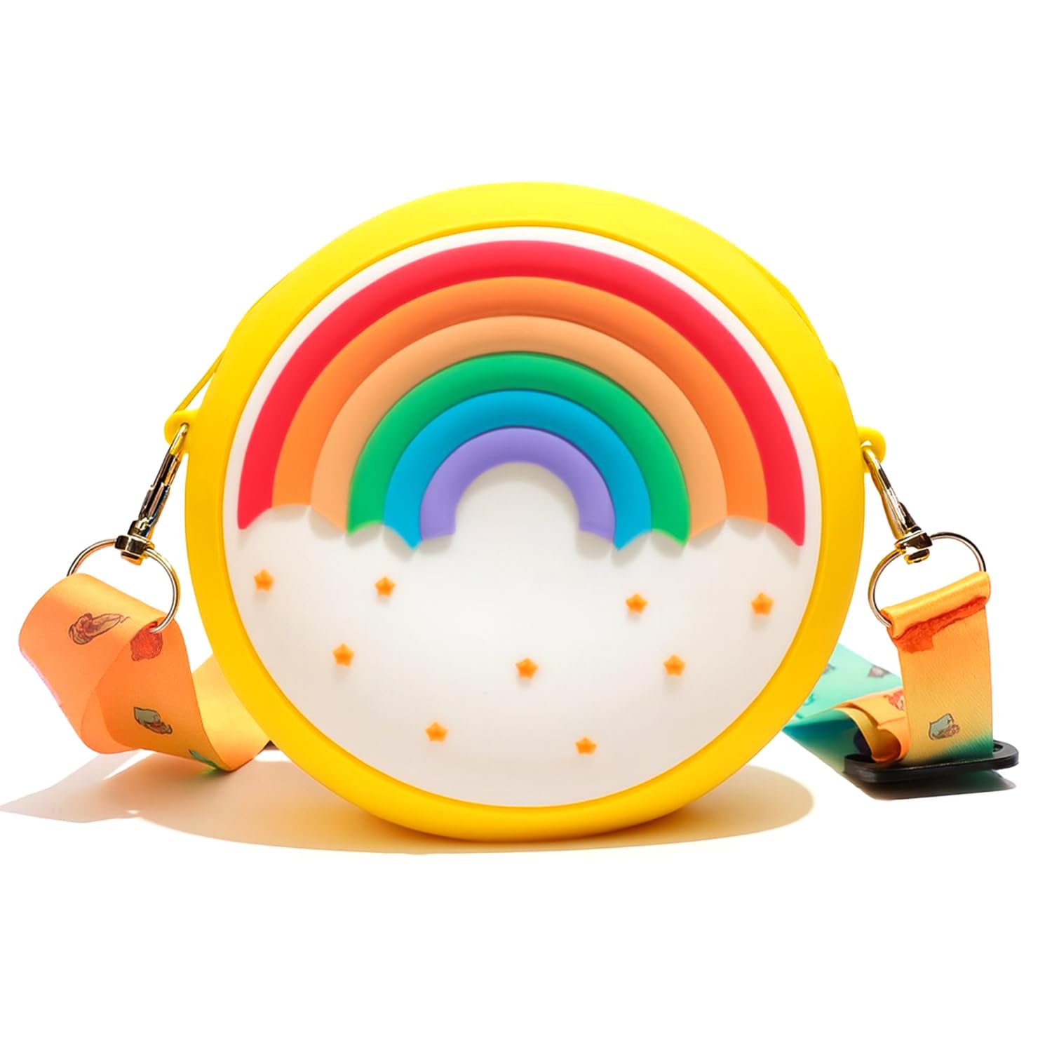 Soft Silicone Cute Rainbow Bag for Girls – Cute Kids Crossbody Purse with Adjustable Strap