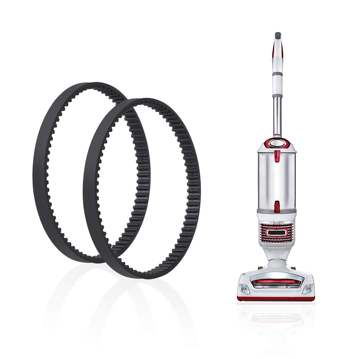 LANMUVacuum Belts Replacement Compatible with Shark Rotator NV500 NV501 NV502 NV503 NV505 NV500W Lift-Away Vacuum Cleaner (Pack of 2)