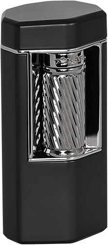 Xikar Meridian - Encendedor de cigarros con triple llama suave, potente, elegante, innovador, encendido fiable, barra de rodillo grande y fácil de disponible en Yaxa Peru