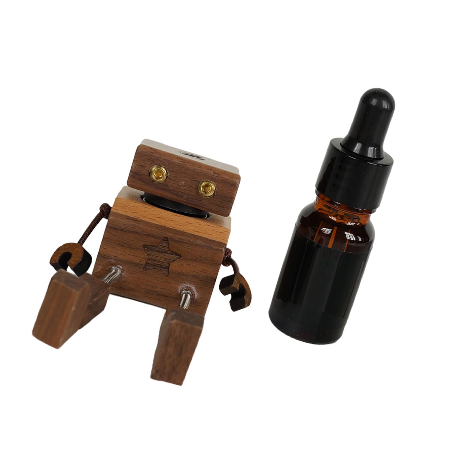 Hsioluted Wooden Dashboard Decors Featuring Swinging Limbs Mount Decoration Novelty Gift Shaking Wooden Car Decoration